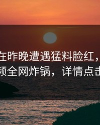 当事人在昨晚遭遇猛料脸红，樱桃视频全网炸锅，详情点击